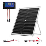 30W 12V Solar Battery Trickle Charger, MPPT Controller, IP67, Car Boat RV