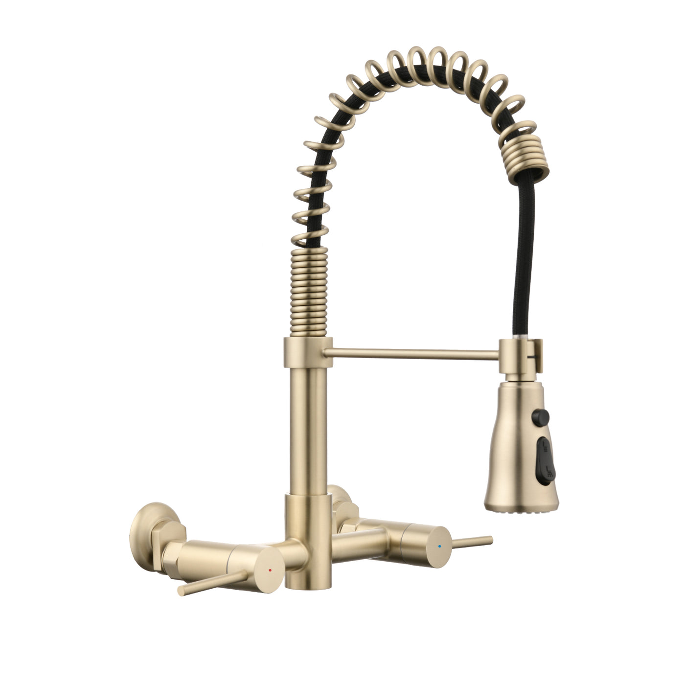 Wall Mounted Bridge Kitchen Faucet with 3 Functions