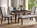 Solid Wood Dining Set Espresso