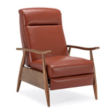 Fremont Caramel Top Grain Leather Push Back Recliner