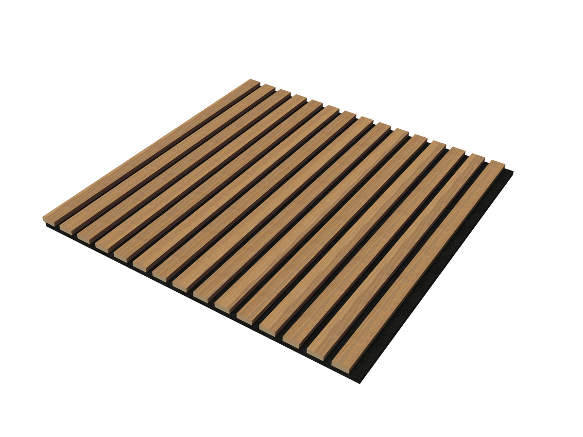 4PCS Walnut--Acoustic Panels & Wooden Strip Acoustic Boards - Suitable