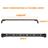 2PCS 400 LBS Roof Rack Cross Bars Compatible For 2007-2026 Jeep Wrangler JK JKU