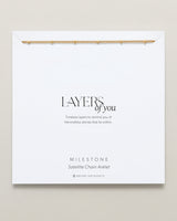 Milestone Satellite Chain Anklet