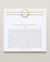 You Are My Sunshine Gold Bracelet Set