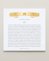 Overcome Engraved Cuff