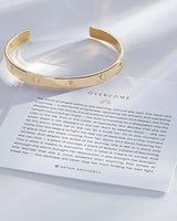Overcome Engraved Cuff