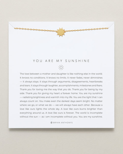 You Are My Sunshine Icon Necklace