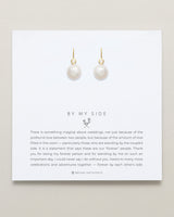 By My Side Pearl Drop Earrings
