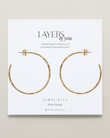 Simplicity Maxi Hoop Earrings