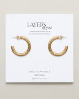 Unstoppable Midi Hoop Earrings