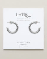 Unstoppable Midi Hoop Earrings