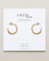 Woven Braided Hoop Earrings