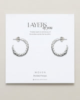 Woven Braided Hoop Earrings