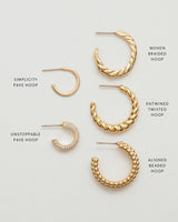 Entwined Twisted Hoop Earrings