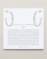 Beautifully Broken Baguette Maxi Hoop Earrings