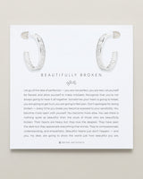Beautifully Broken Baguette Midi Hoop Earrings