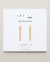 Unstoppable Pave Midi Hoop Earrings