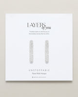 Unstoppable Pave Midi Hoop Earrings