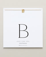 Just For You Initial Necklace — B