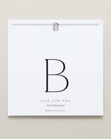 Just For You Initial Necklace — B
