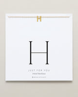 Just For You Initial Necklace — H
