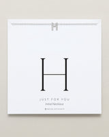 Just For You Initial Necklace — H