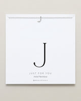 Just For You Initial Necklace — J