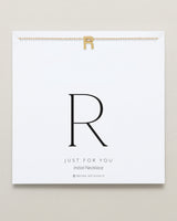 Just For You Initial Necklace — R
