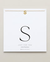 Just For You Initial Necklace — S