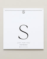 Just For You Initial Necklace — S