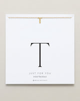 Just For You Initial Necklace — T