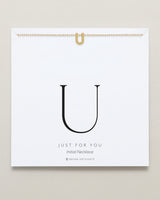 Just For You Initial Necklace — U