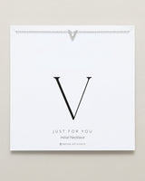 Just For You Initial Necklace — V