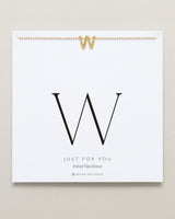 Just For You Initial Necklace — W