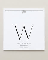 Just For You Initial Necklace — W