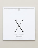 Just For You Initial Necklace — X