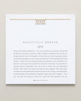 Beautifully Broken Baguette Dainty Necklace