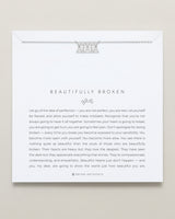 Beautifully Broken Baguette Dainty Necklace