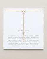 By My Side Pear Cut Lariat Necklace