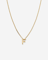 Just For You Initial Necklace — F