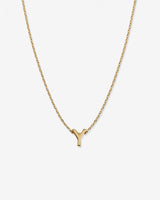 Just For You Initial Necklace — Y