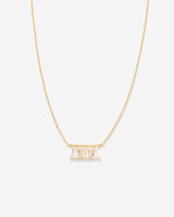 Mom Baguette Dainty Necklace