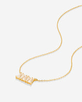 Mom Baguette Dainty Necklace