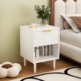 Engineered Wood Nightstand White