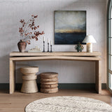 Solid Wood Console Table Antique Natural