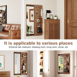 47.6 x 15.7 inch multi-functional design panel wall-mounted full-length mirror