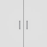 Pantry Cabinet - Double Door - Particle Board - White - 5 Shelves
