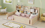 Twin Engineered Wood Platform Bed Natural