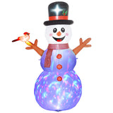 Outsunny 7.9' Christmas Inflatables Snowman with Branch Hands, Blow-Up Outdoor C