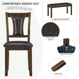 Wood Dining Set Walnut
